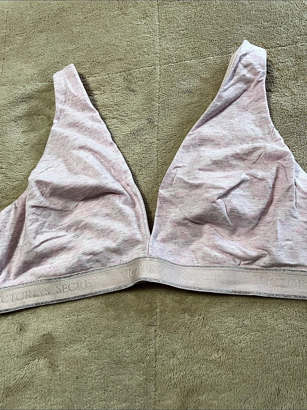 Victoria's Secret Logo Elastic Shine Band Bralette